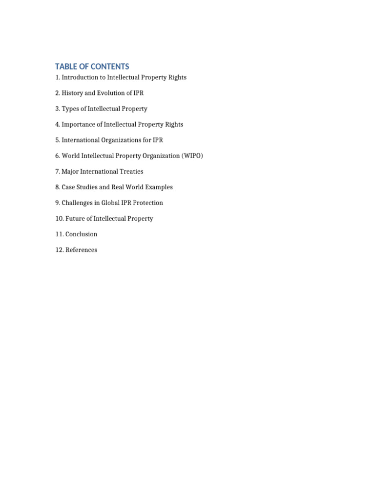 IPR WIPO Project V2 | PDF | Intellectual Property | World Intellectual ...