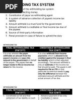 Understanding Withholding Taxes: FWT vs CWT | PDF | Income Tax | Taxes