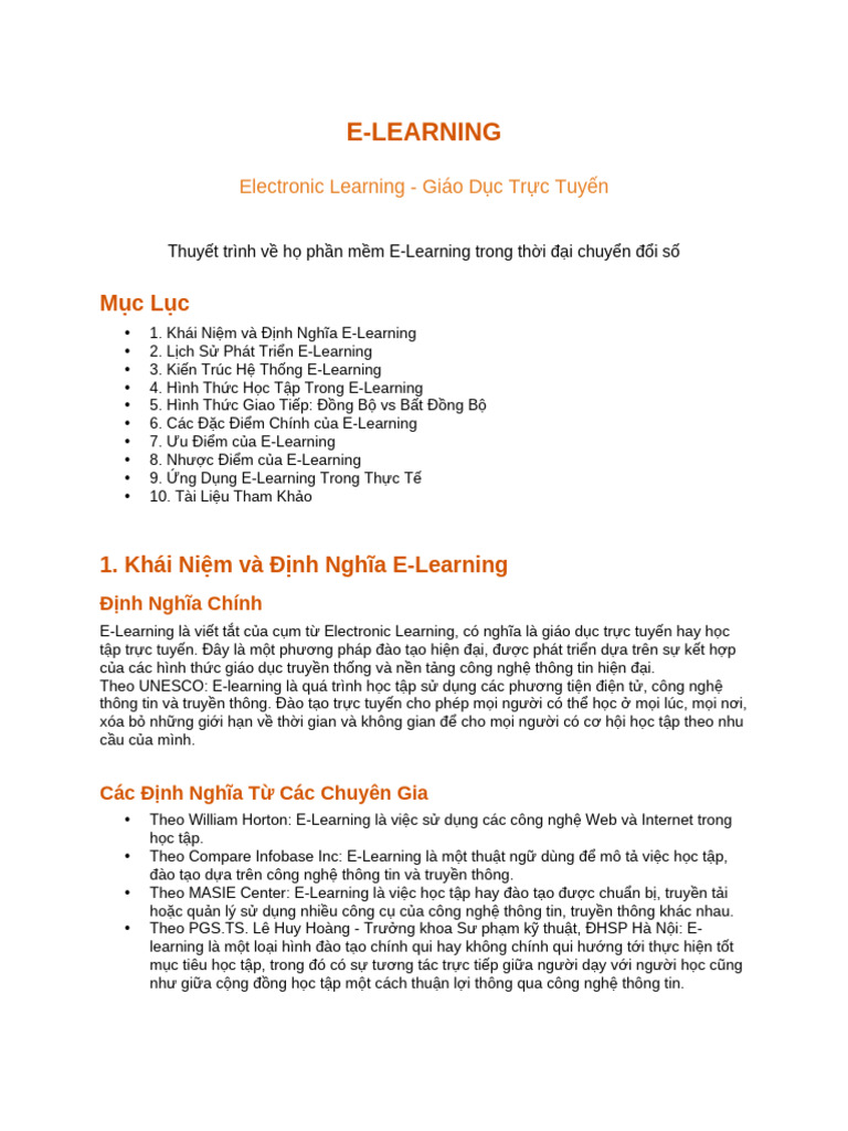 E Learning Presentation | PDF