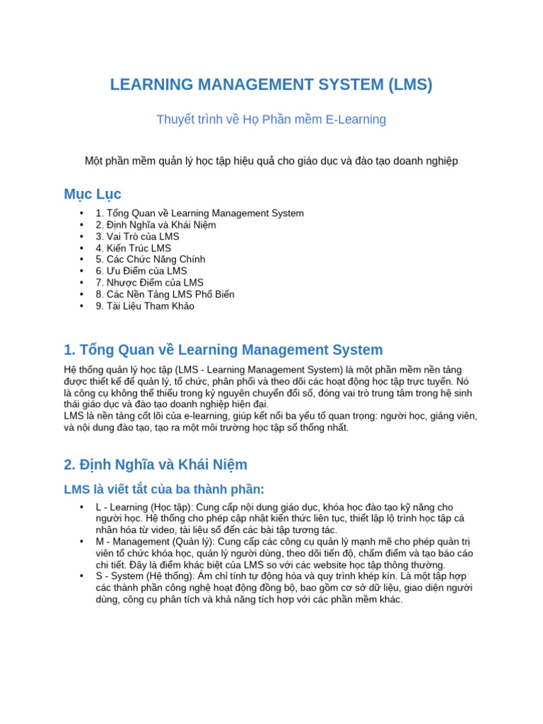 LMS Presentation | PDF