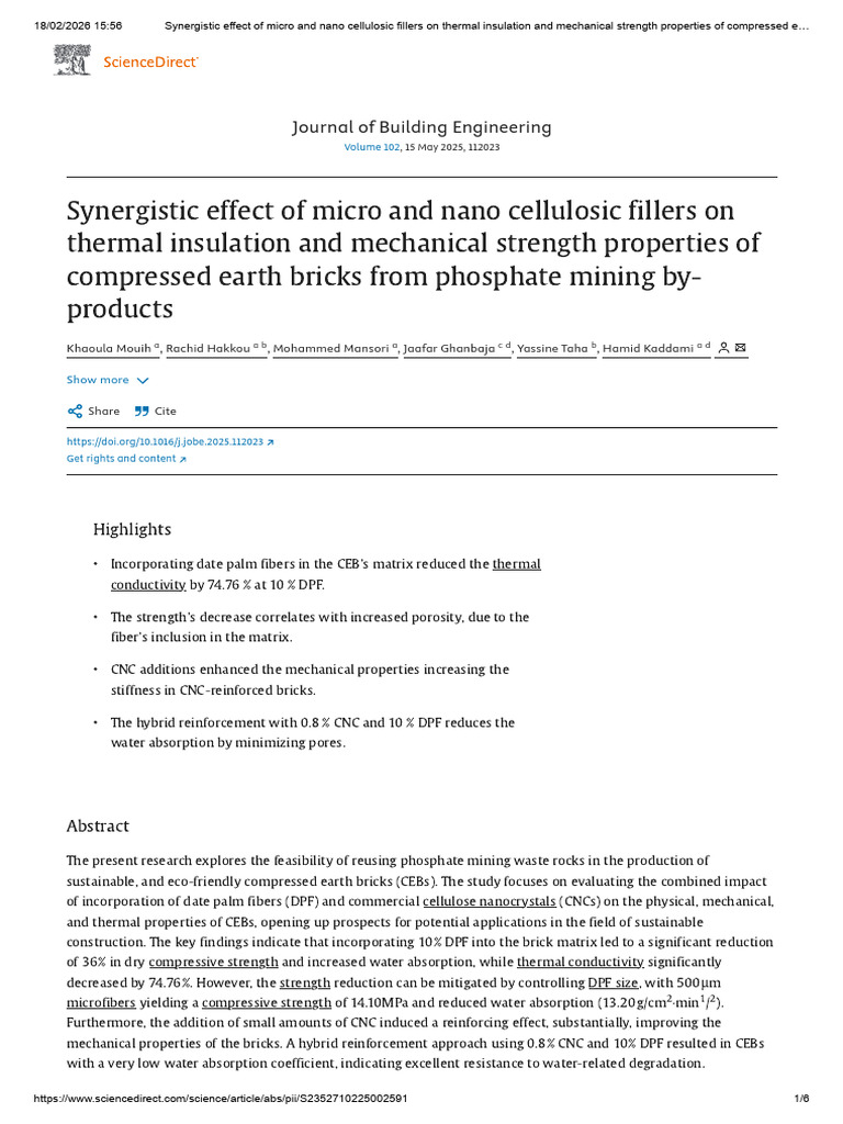 Synergistic Effect of Micro and Nano Cellulosic Fillers On Thermal ...