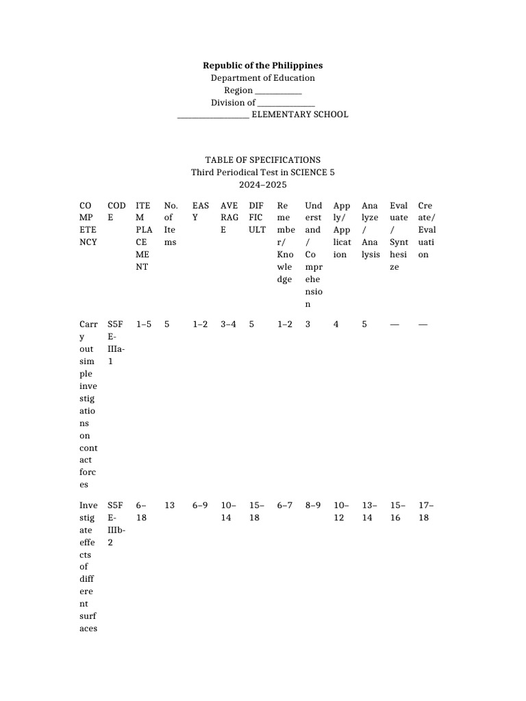 Science5 Tos Matatag q3 | PDF