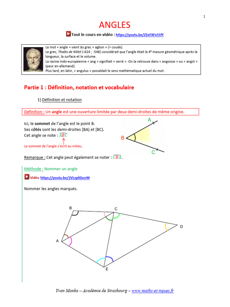 25 Angles | PDF | Angle | Géométrie