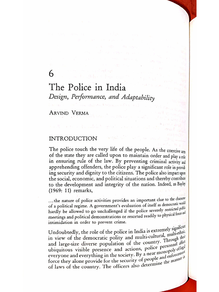 The Police in India | PDF