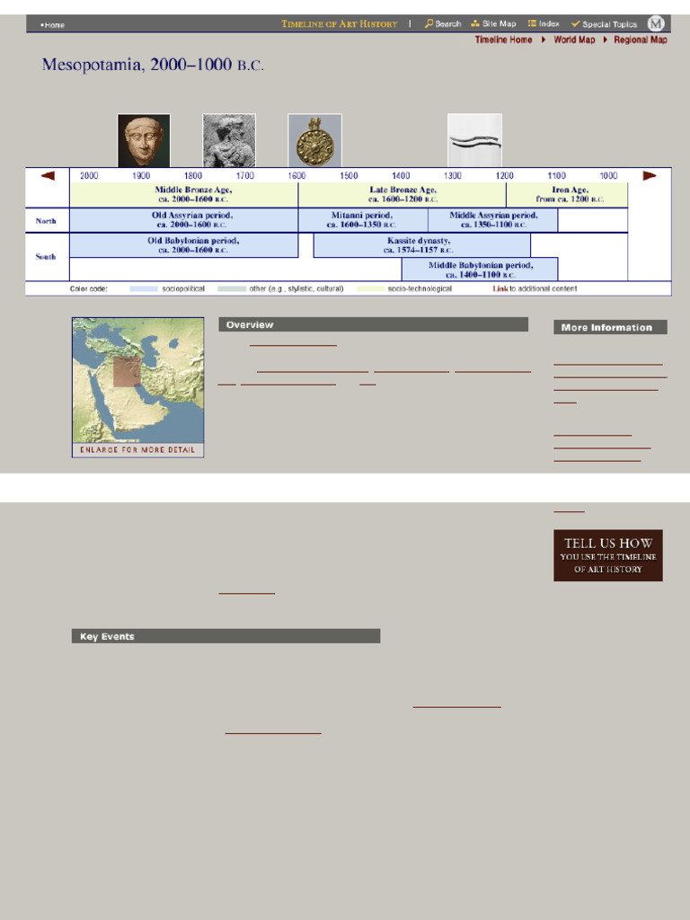 Mesopotamia, 2000-1000 B.C. - Timeline of Art History - The ...