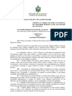 Lei 6754 O CÓDIGO DE ÉTICA FUNCIONAL DO SERVIDOR PÚBLICO CIVIL DO ESTADO DE ALAGOAS.
