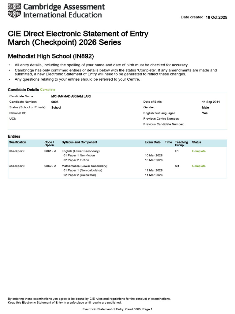 IN892 23418 Candidate Report | PDF | Chess Theory