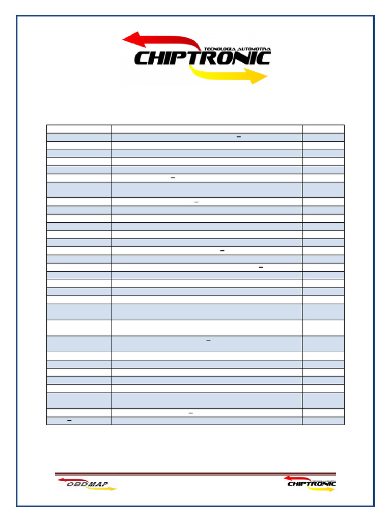 Tabela de Códigos de Transponder | PDF