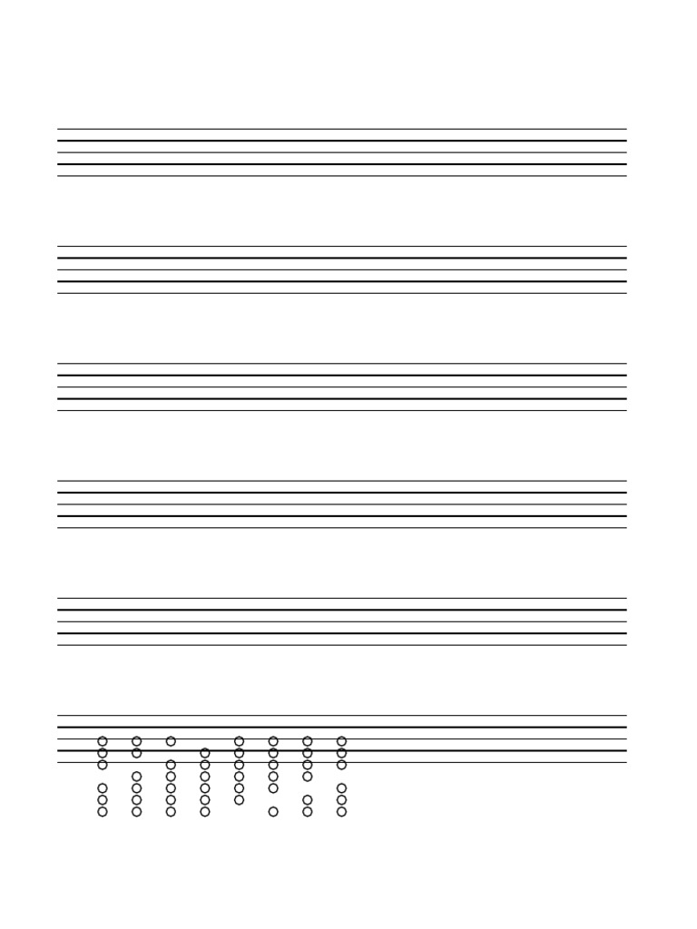Major Scales Staff | PDF
