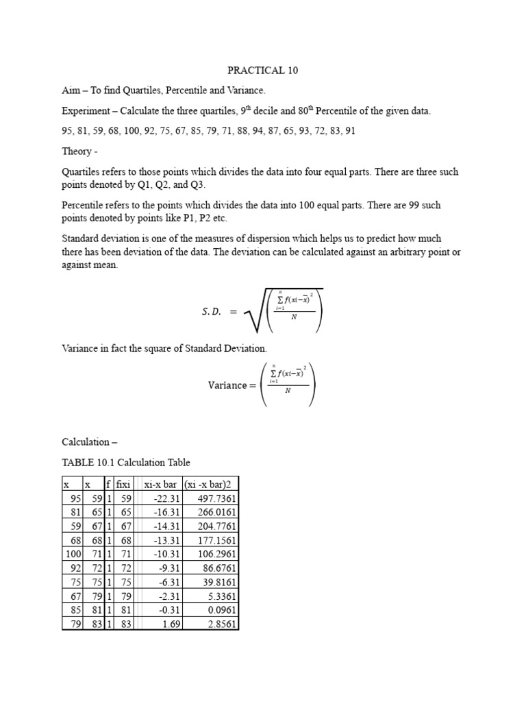 10 | PDF | Variance | Data Analysis