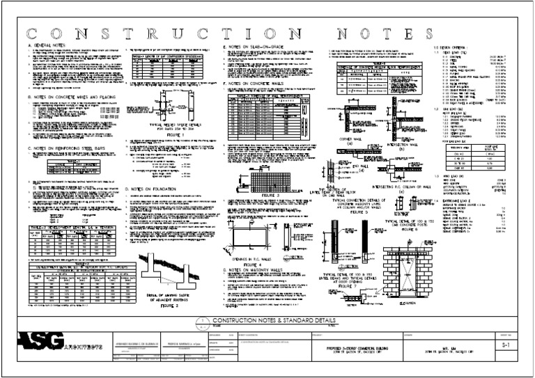 s 1 Construction Notes Standard Details Layout1 | PDF