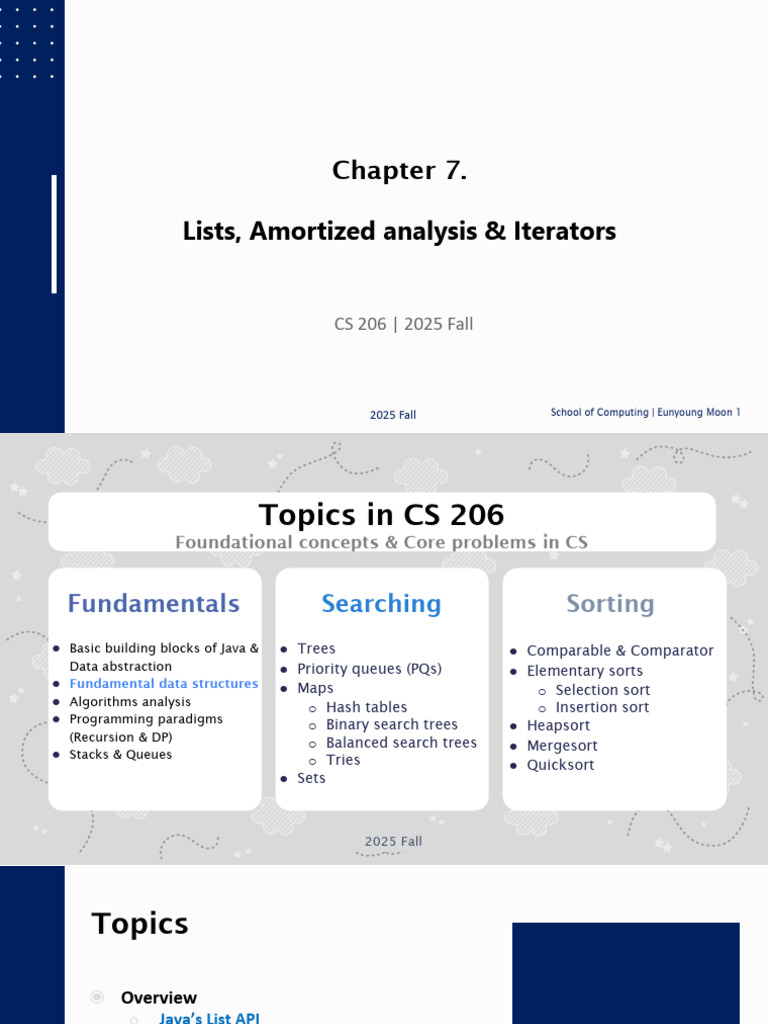 Ch07 ArrayLists Iterators Emoon | PDF | Constructor (Object Oriented ...