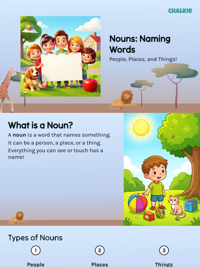 Nouns - Naming Words | PDF