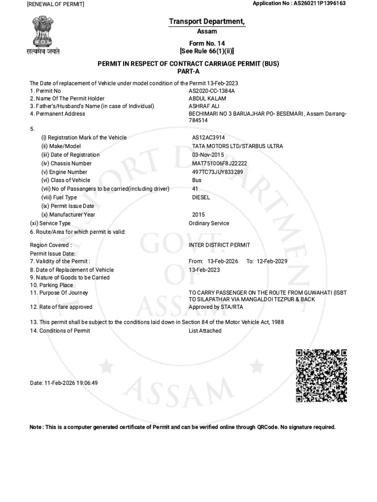 Permit 1 | PDF | Transport