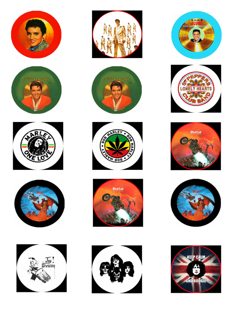 32mm Badge Print Template | PDF