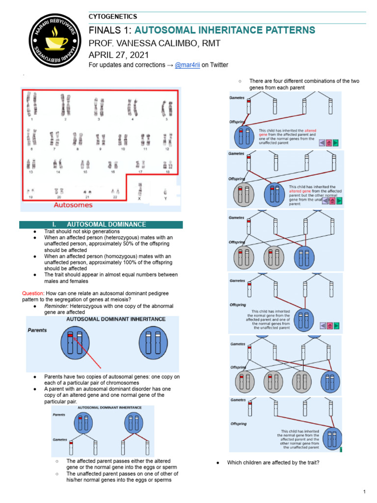 CYTOGEN F1.2 | PDF | Dominance (Genetics) | Zygosity