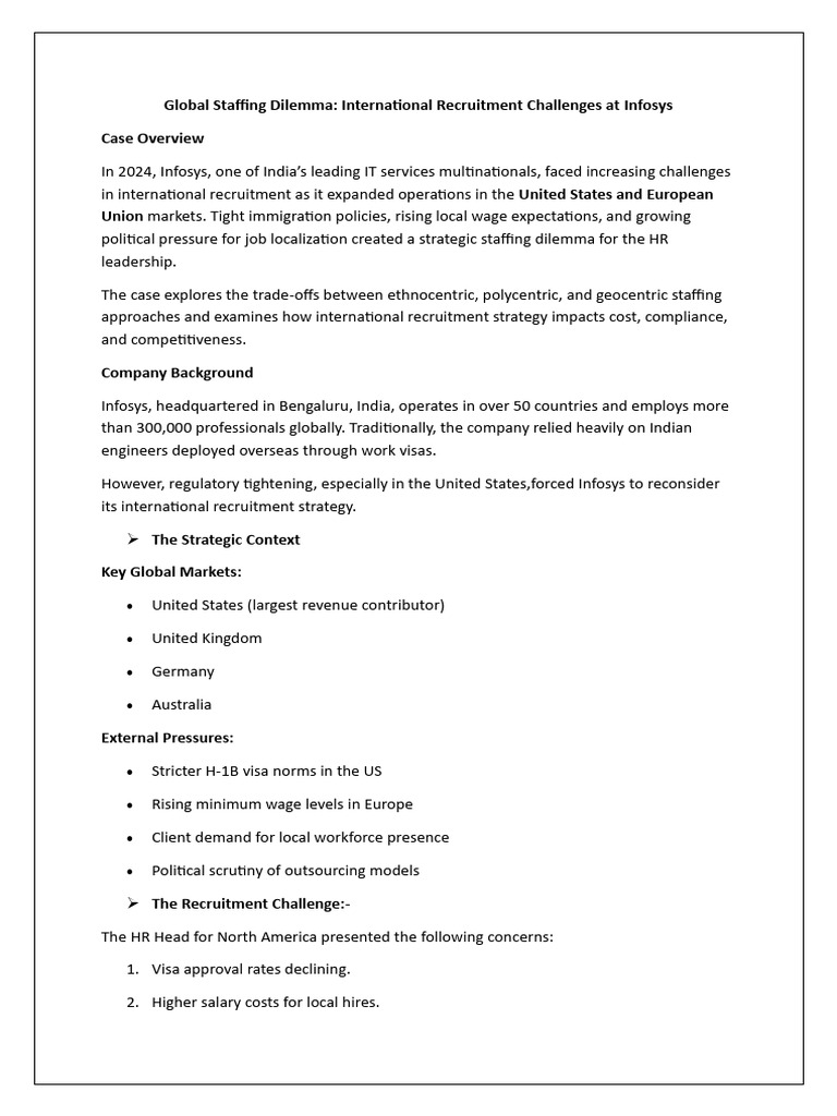Case Study 3 Recruitment | PDF | Recruitment | Employment