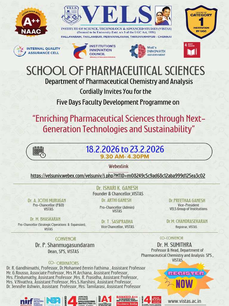 EFDP Invitation 2026 | PDF | Pharmacy | Pharmacology