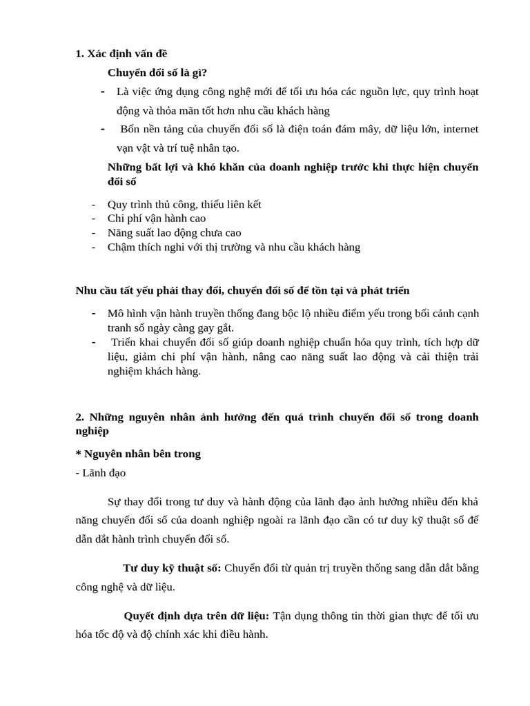 Tóm tắt QTSTD | PDF