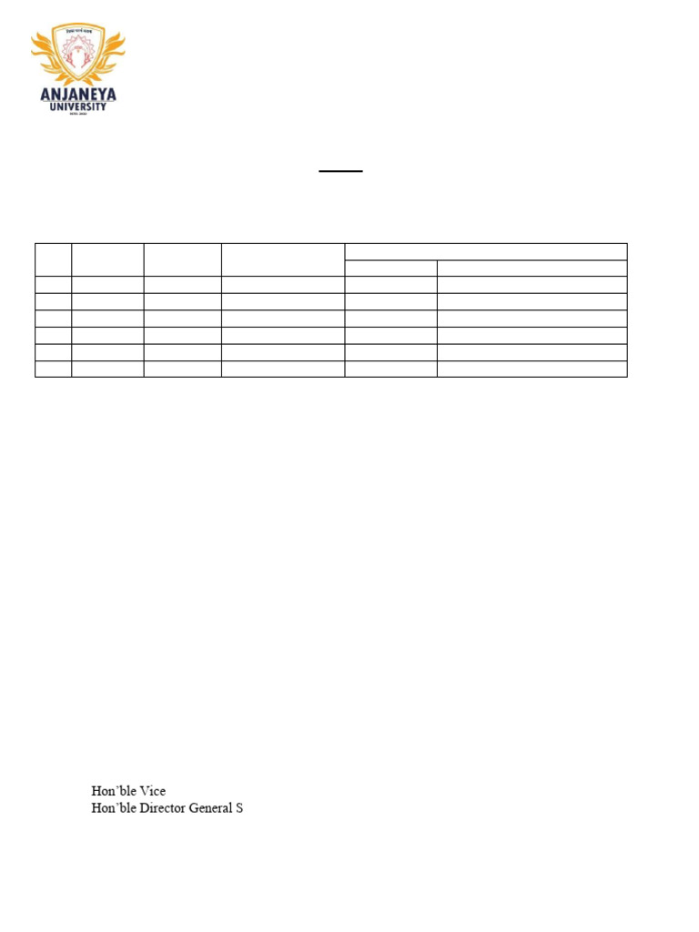 Annex 1 Time Table Format (1) | PDF | Computing