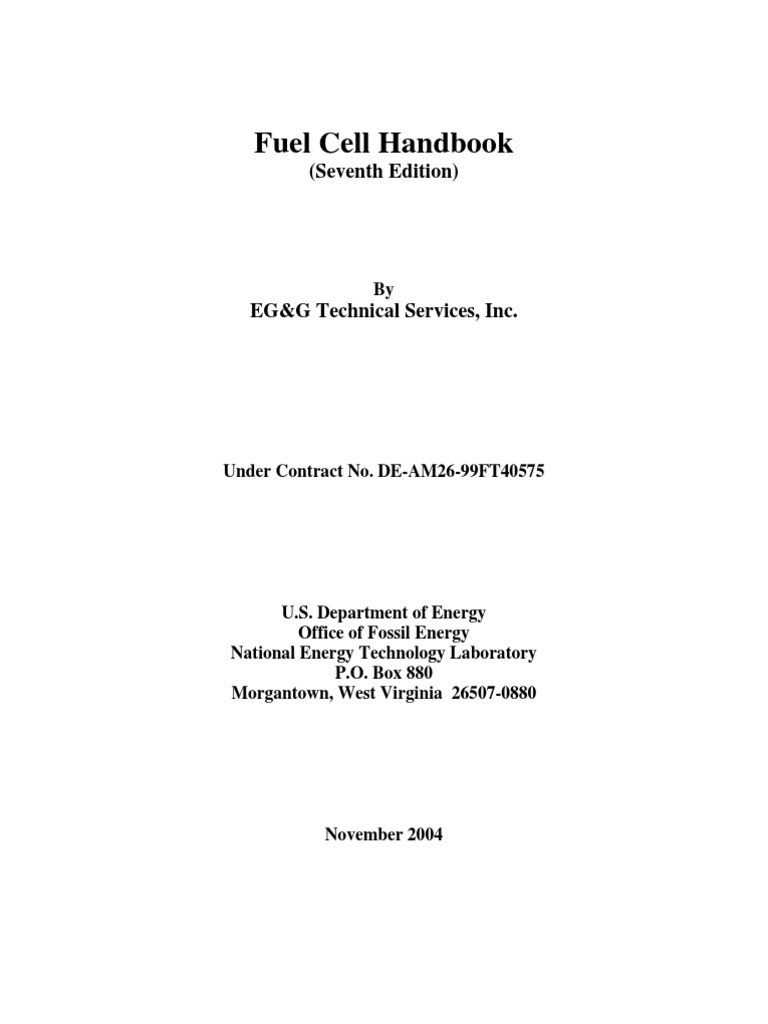 Fuel Cell Handbook 7 | PDF