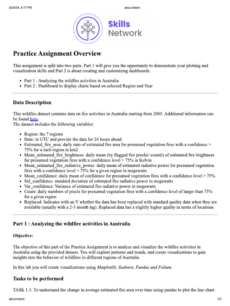 DATA SCIENCE MODULO 5 Practice-Project-Overview | PDF