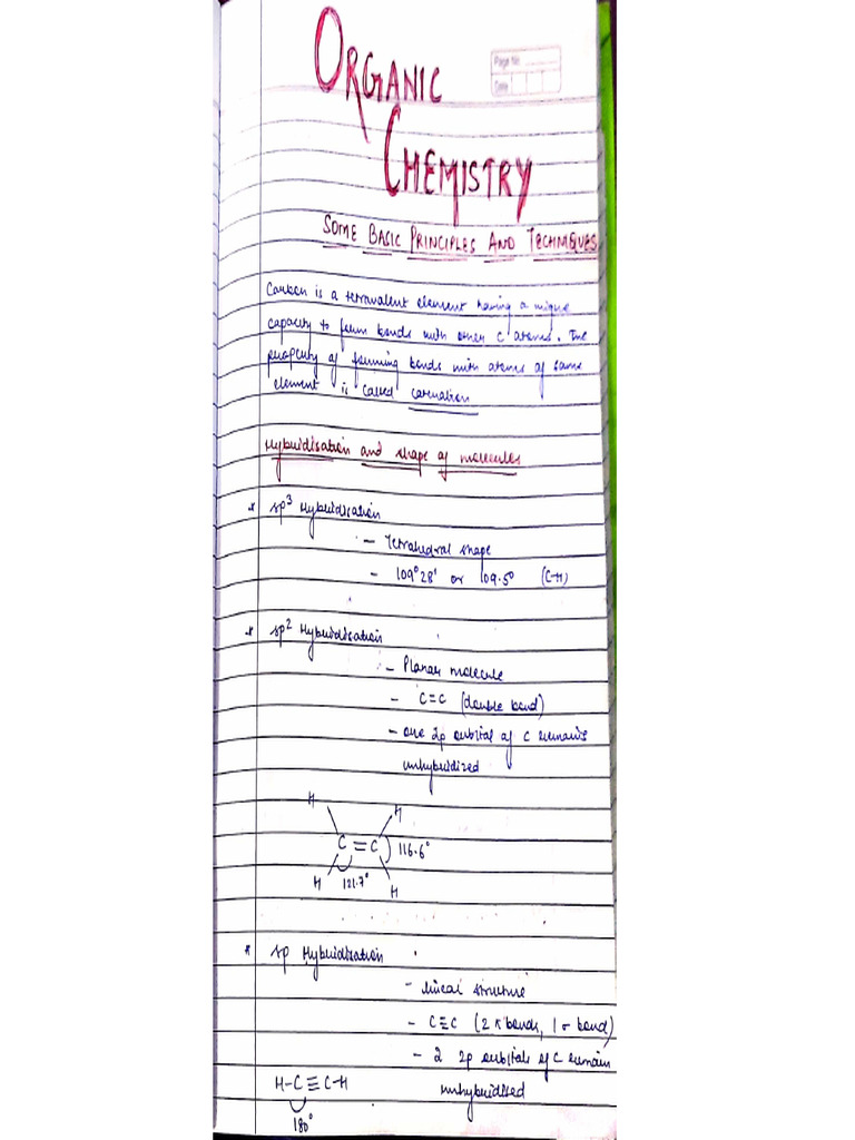New Organic Notes Class 11 Th | PDF