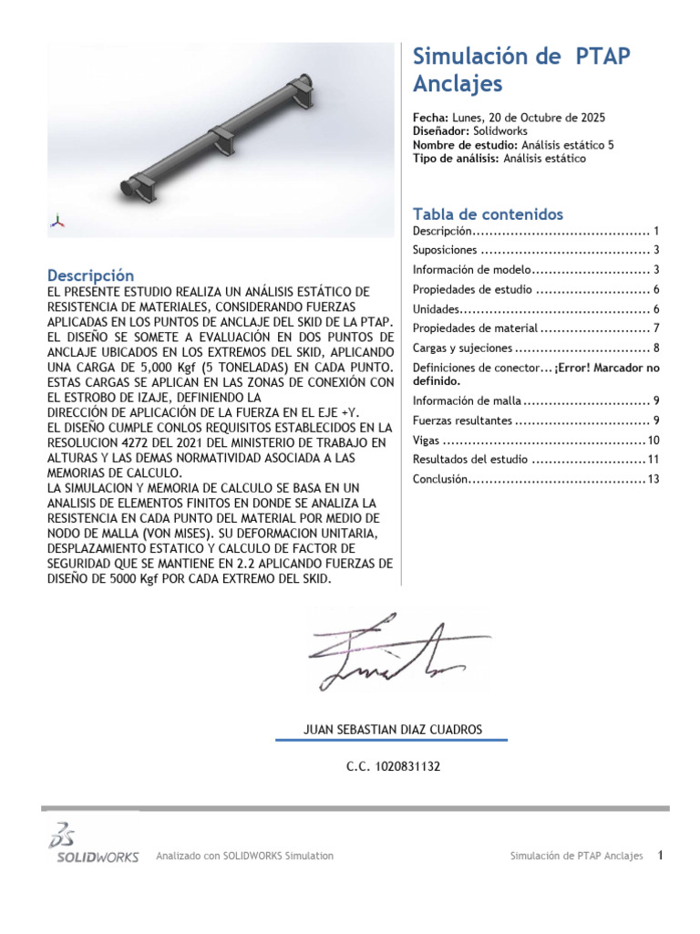 Ptap - Anclajes Rig 3003 | PDF | Viga (Estructura) | Estrés (Mecánica)