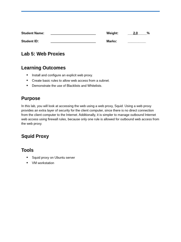 Itsc206 m5 Lab5 Proxyv2 | PDF | Proxy Server | Sudo