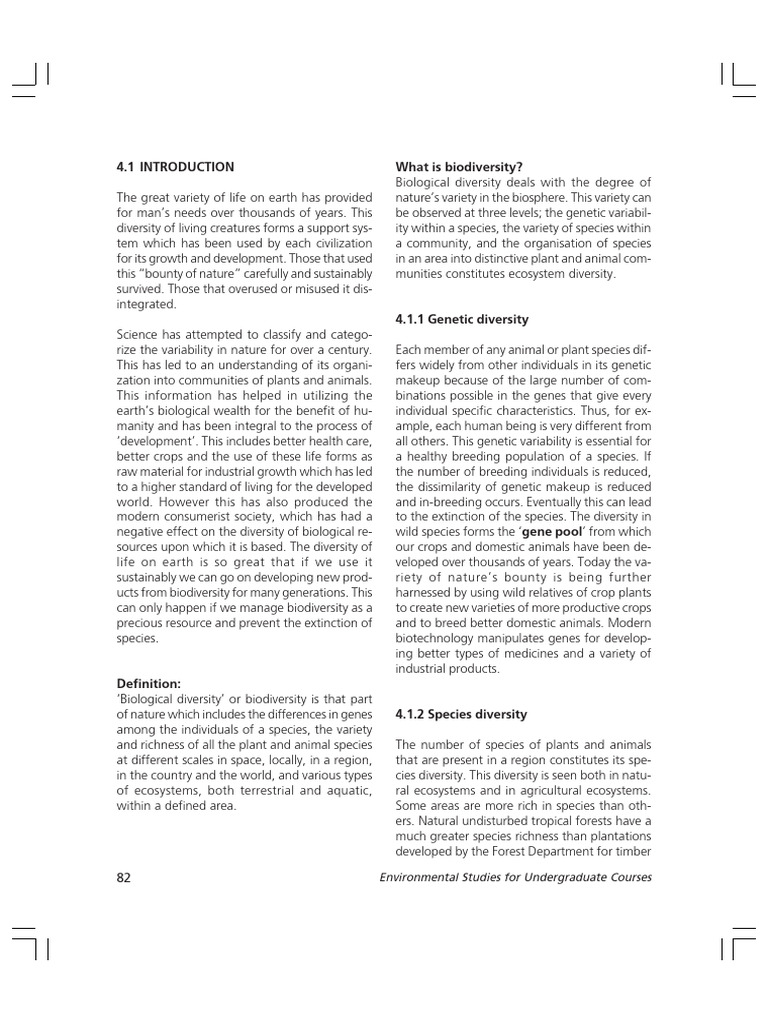 Unit 3 | PDF | Biodiversity | Habitat Destruction