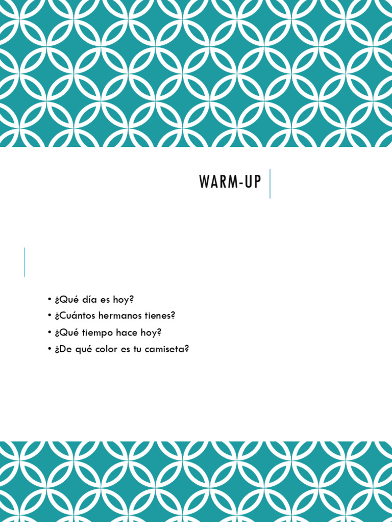 Spanish class | PDF