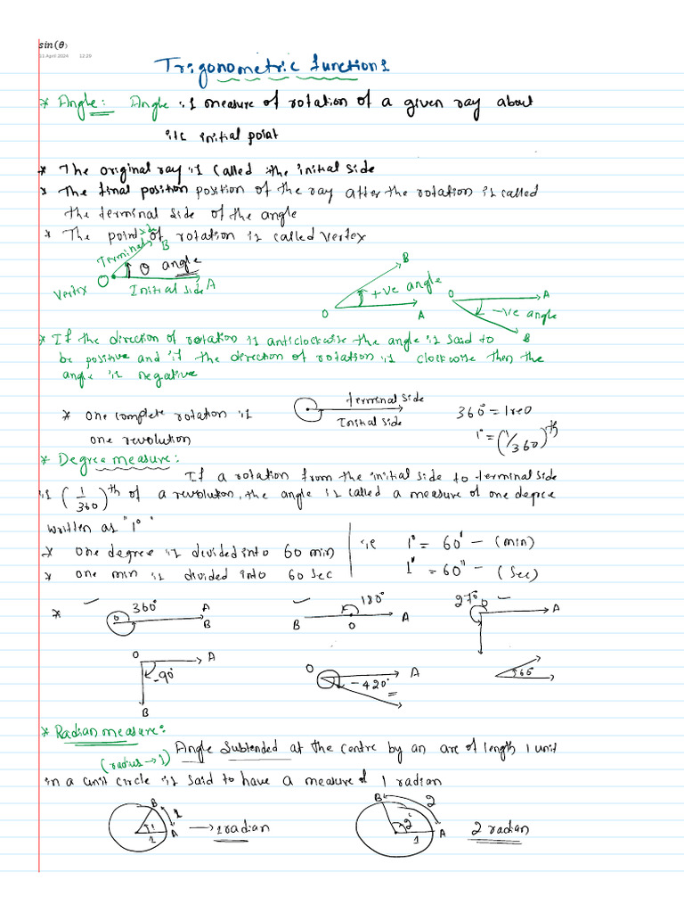 Trigonometry 1 | PDF