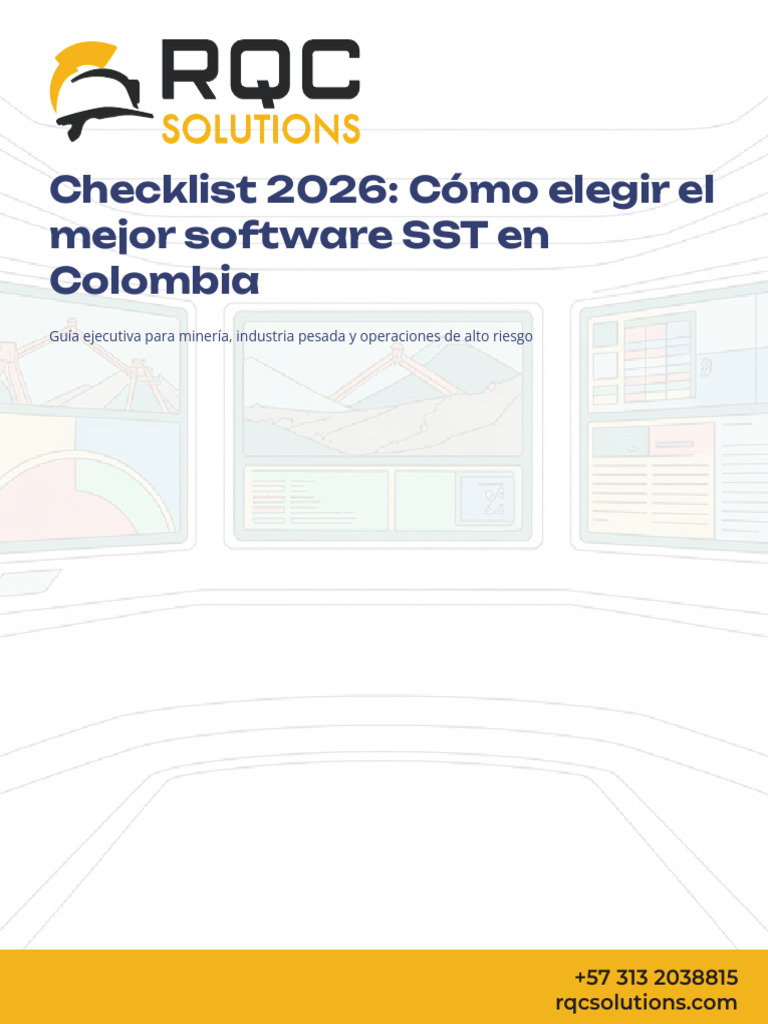 Checklist 2026 Como Elegir El Mejor Software SST en Colombia F | PDF ...