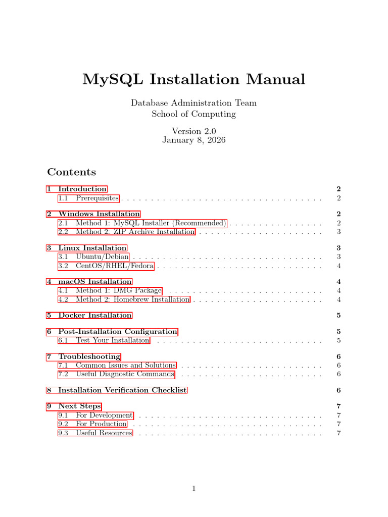 MySQL Installation Manual | PDF | My Sql | Sudo