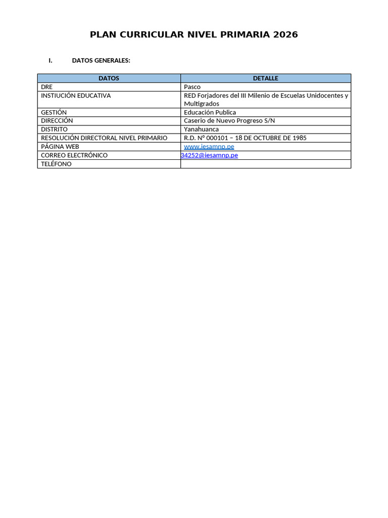 Plan Curriculara F III M 2026 | PDF | Evaluación | Plan de estudios