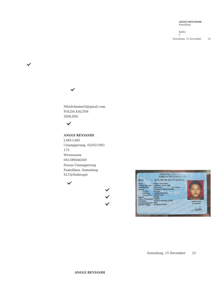 Formulir SIM | PDF