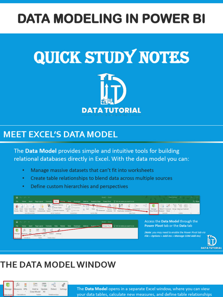 Data Modeling Quick Study Doc | PDF | Databases | Table (Database)