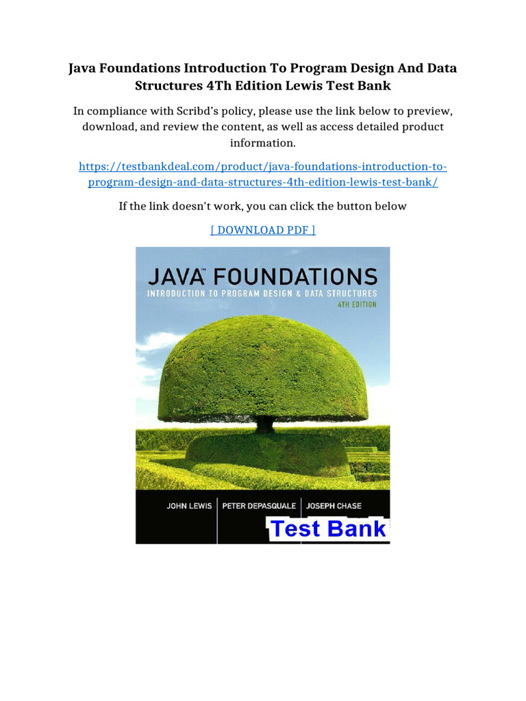 Java Foundations Introduction to Program Design and Data Structures 4th ...