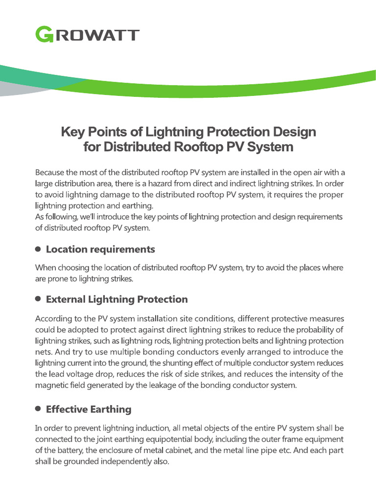 Key Points of Lightning Protection Design | PDF