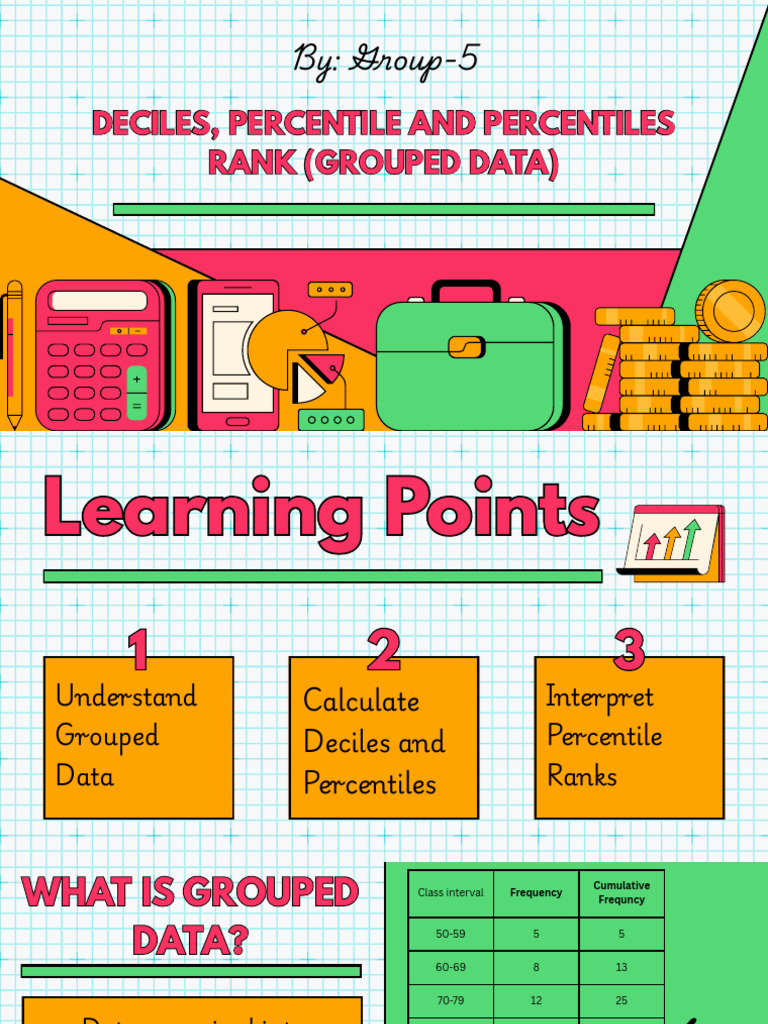 Deciles, Percentiles and Percentiles Rank (Grouped Data) G5 | PDF ...