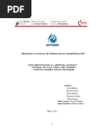 Carta de exposición de motivos