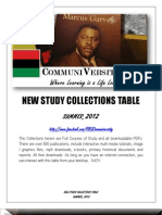  RBG Communiversity Courses of Study Collections 2012 Summer Semester