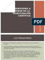 Los Tres Paradigmas en Investigacin