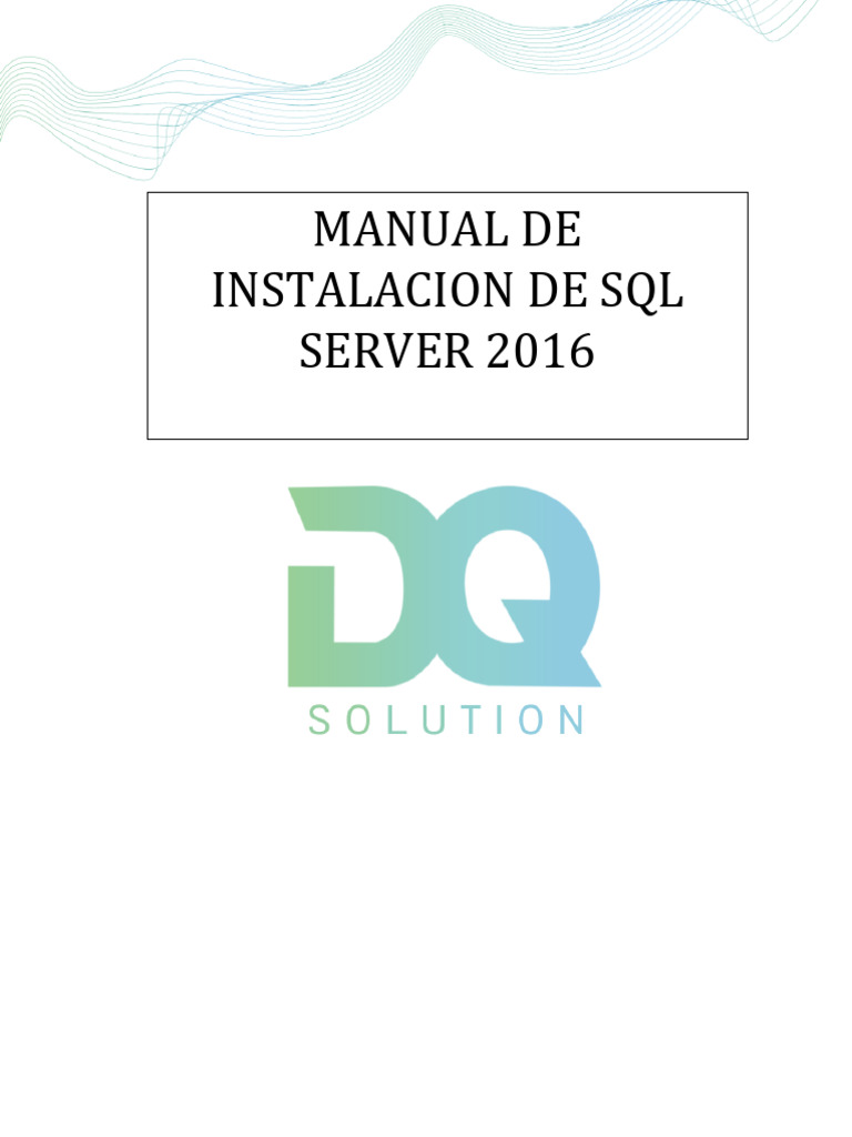 Manual Instalacion SQL Servert | PDF