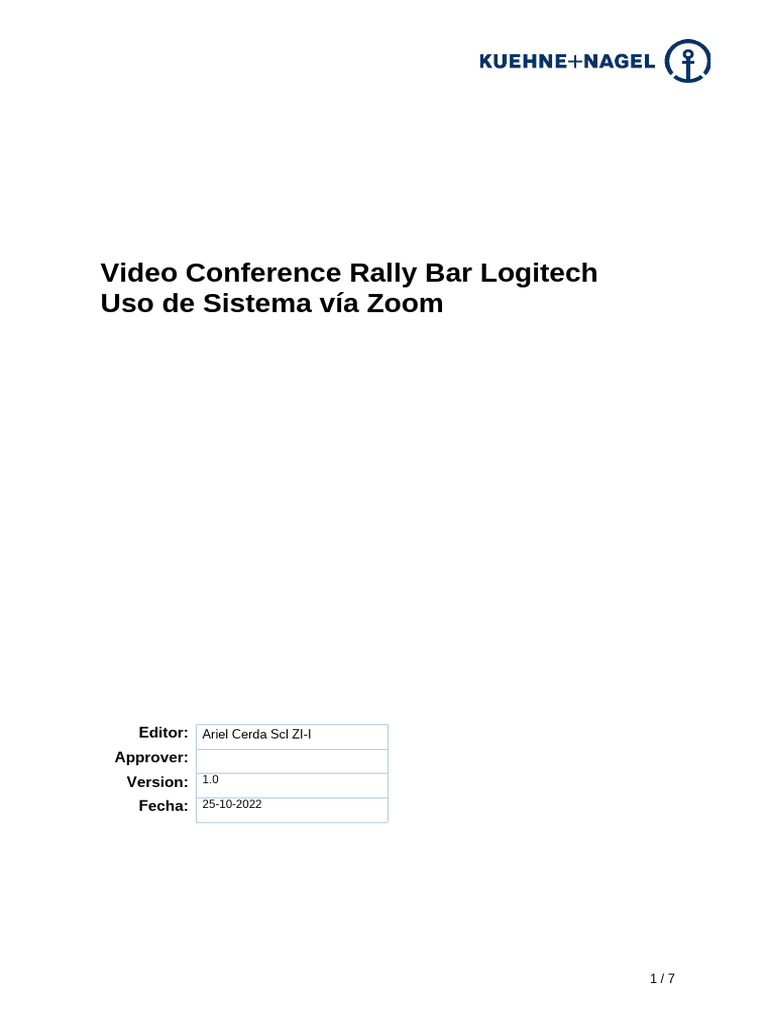 Manual Zoom VC Rally Bar | PDF | Informática