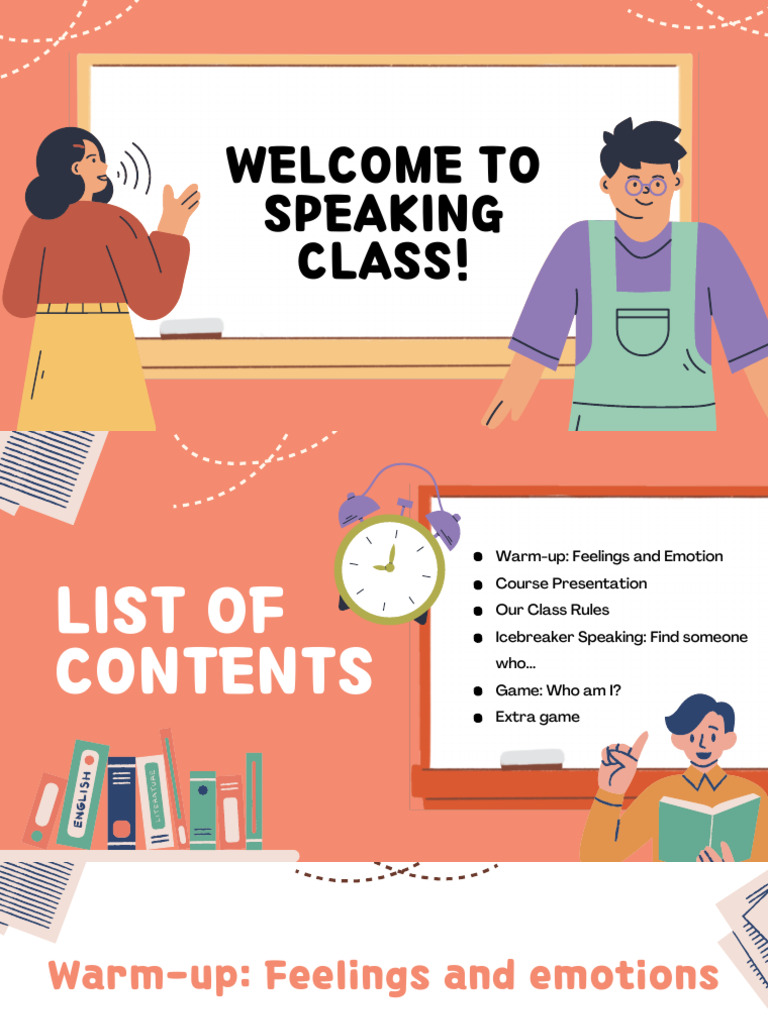 Welcome To Speaking Class | PDF
