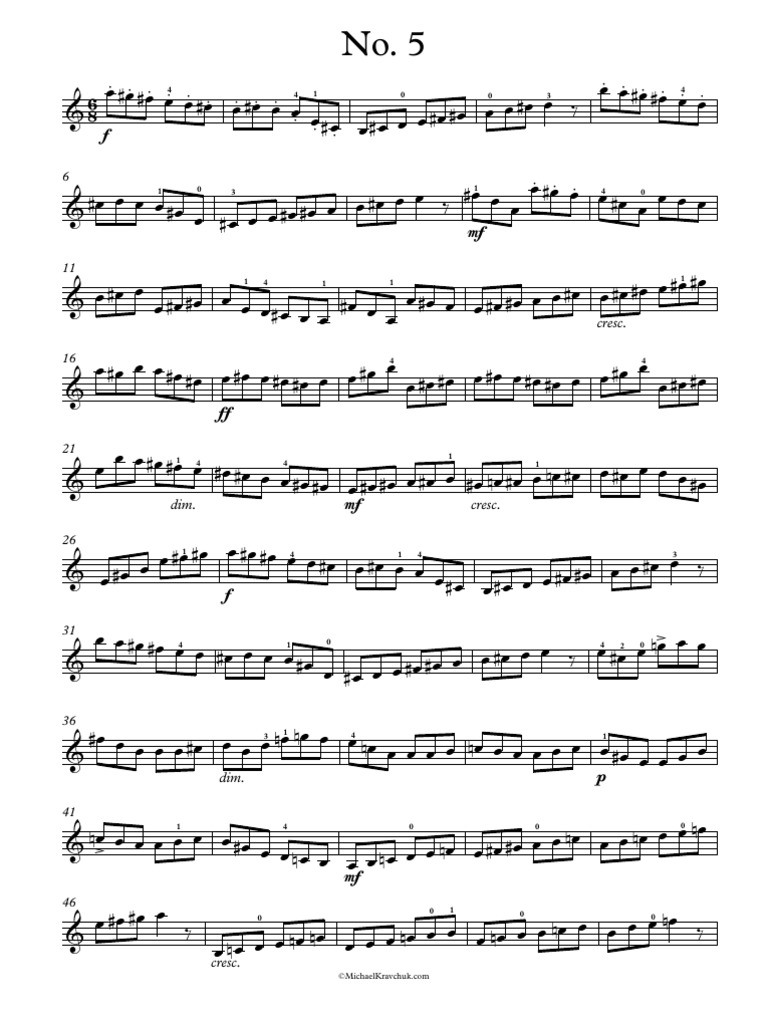 Kayser Op. 20 EX 5 | PDF