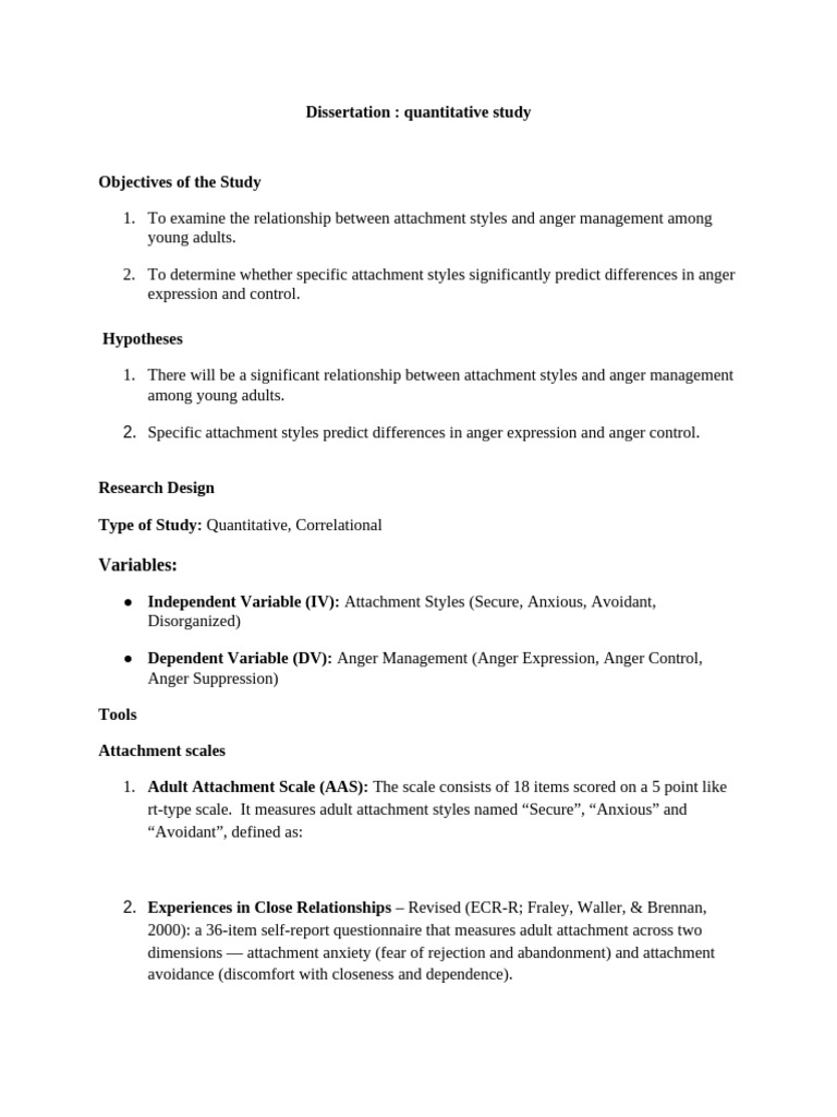 Dissertation - Quantitative Study | PDF