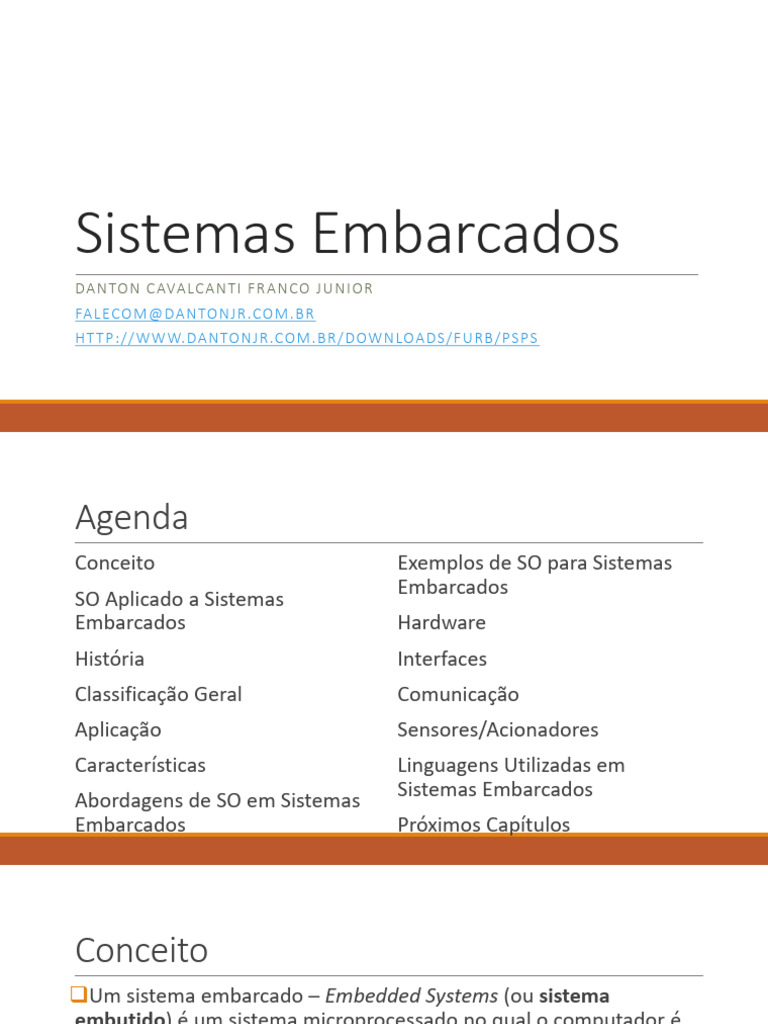 17 - Sistemas Embarcados | PDF | Sistema embarcado | Informática