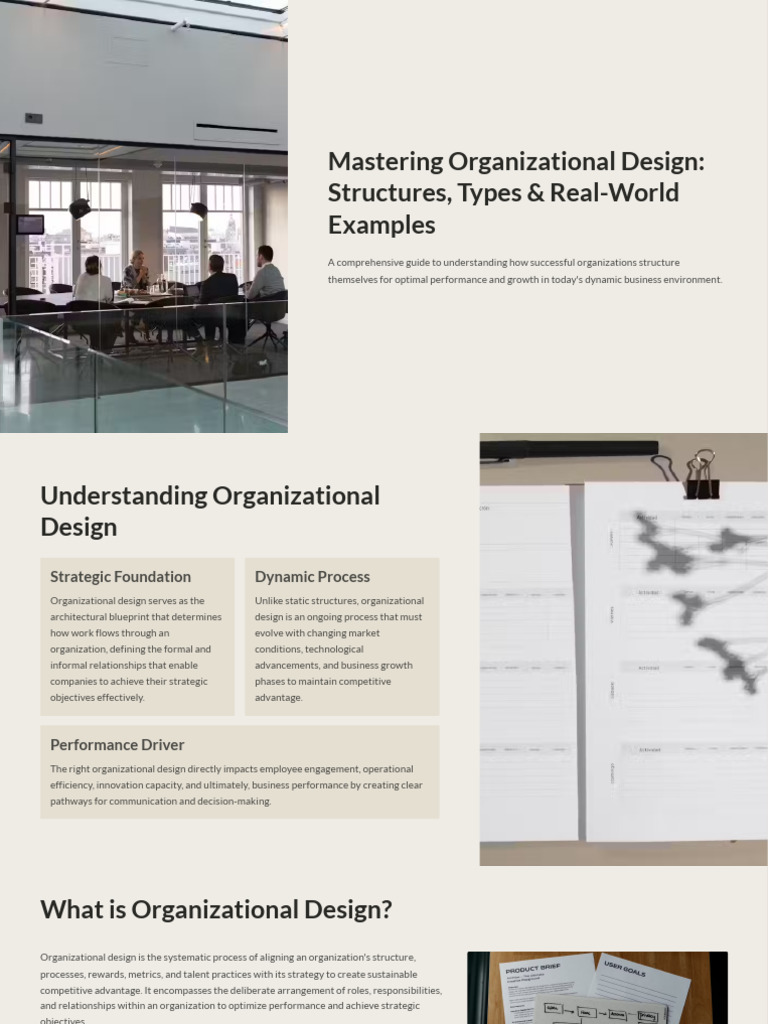 Mastering Organizational Design Structures Types and Real World ...